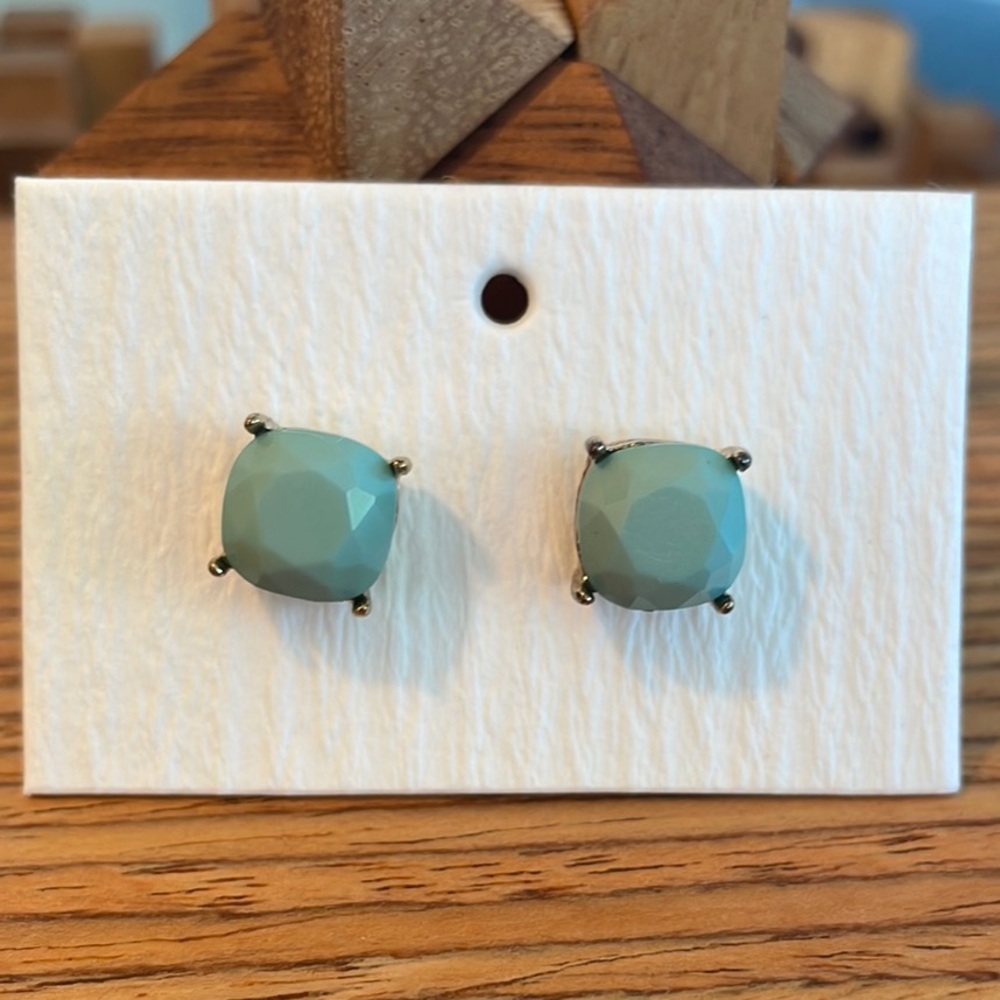 Sea Green Stud Earrings